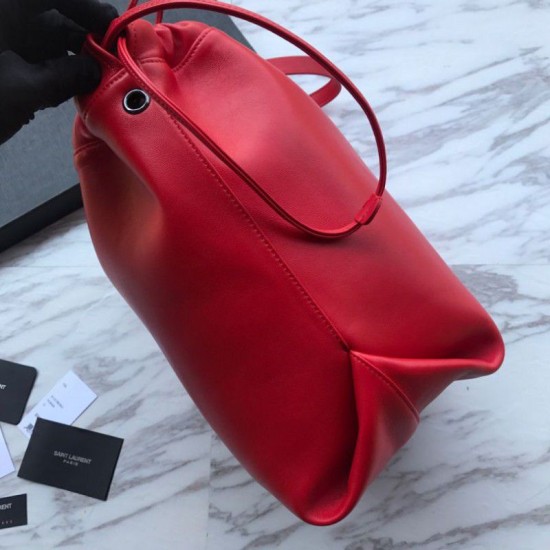 Replica YSL Saint Laurent Teddy Bucket Bag Red