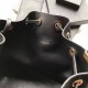 Replica YSL Saint Laurent Teddy Bucket Bag Matte leather Black