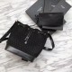 Replica YSL Saint Laurent Teddy Bucket Bag Matte leather Black