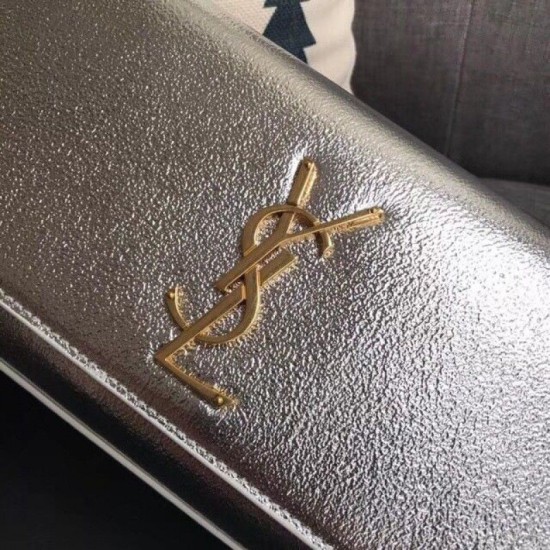 Replica YSL Saint Laurent Classic Clutch Silver