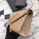 Replica YSL Saint Laurent Envelope Small Bag Grain Embossed Apricot