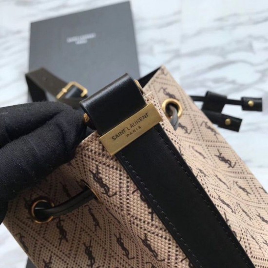 Replica YSL Saint Laurent Monogram All Over Bucket Bag