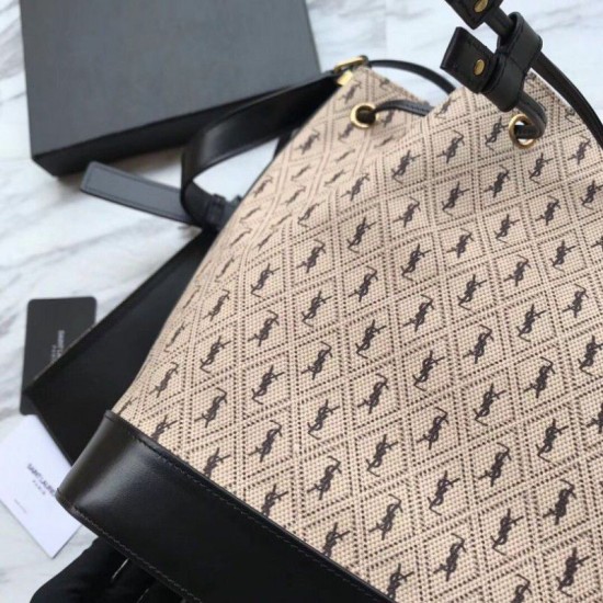 Replica YSL Saint Laurent Monogram All Over Bucket Bag
