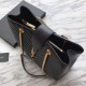 Replica YSL Saint Laurent Shoping Bag Graind leather Black