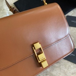 Fake YSL Saint Laurent Carre Satchel Monogram Bag Brown Replica Replica YSL Saint Laurent Carre Satchel Monogram Bag Brown
