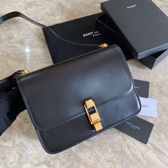 Replica YSL Saint Laurent Carre Satchel Monogram Bag Black