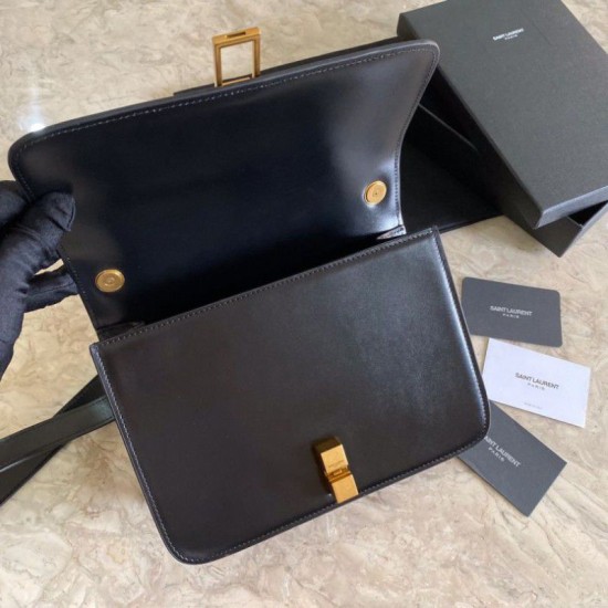 Replica YSL Saint Laurent Carre Satchel Monogram Bag Black