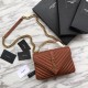 Replica YSL Classic Medium Monogram Saint Lauren College Bag Brown
