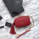 Fake YSL Saint Laurent LouLou Chain Bag Red Replica