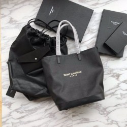 Replica YSL Saint Lauren Shopping Tote Bags Black