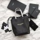 Replica YSL Saint Lauren Shopping Tote Bags Black