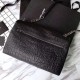 Fake Saint Laurent Medium West Hollywood Bag in Crocodile Embossed Leather Black Replica