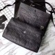 Fake Saint Laurent Medium West Hollywood Bag in Crocodile Embossed Leather Black Replica