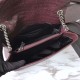 Fake Saint Laurent Medium West Hollywood Bag in Crocodile Embossed Leather Bordeaux Replica