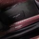 Fake Saint Laurent Medium West Hollywood Bag in Crocodile Embossed Leather Bordeaux Replica