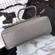 Fake Saint Laurent Medium West Hollywood Bag in Crocodile Embossed Leather Gray Replica