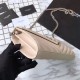 Replica YSL Saint Laurent Grained Matelasse Chain Wallet Beige