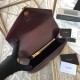 Replica YSL Saint Laurent Medium College Monogram Shoulder Bag Grained Matelasse Claret