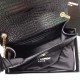 Replica YSL Saint Laurent Medium Kate Monogram Tassel Croco Leather Shoulder Bag Black Fake YSL Saint Laurent Medium Kate Monogram Tassel Croco Leather Shoulder Bag Black Replica