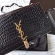 Replica YSL Saint Laurent Medium Kate Monogram Tassel Croco Leather Shoulder Bag Black Fake YSL Saint Laurent Medium Kate Monogram Tassel Croco Leather Shoulder Bag Black Replica