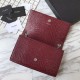 Replica YSL Saint Laurent Medium Kate Monogram Tassel Croco Leather Shoulder Bag Claret