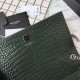 Fake YSL Saint Laurent Medium Kate Monogram Tassel Croco Leather Shoulder Bag Green Replica Replica YSL Saint Laurent Medium Kate Monogram Tassel Croco Leather Shoulder Bag Green