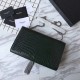 Fake YSL Saint Laurent Medium Kate Monogram Tassel Croco Leather Shoulder Bag Green Replica Replica YSL Saint Laurent Medium Kate Monogram Tassel Croco Leather Shoulder Bag Green