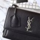 Fake YSL Saint Laurent Medium Sunset Bag Black Replica