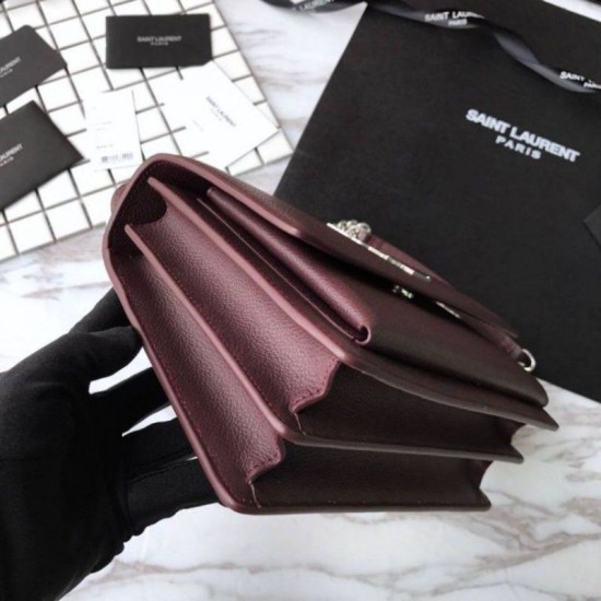 Replica YSL Saint Laurent Medium Sunset Bag Bordeaux Replica YSL Saint Laurent Medium Sunset Bag Bordeaux