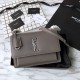 Fake YSL Saint Laurent Medium Sunset Bag Gray Replica