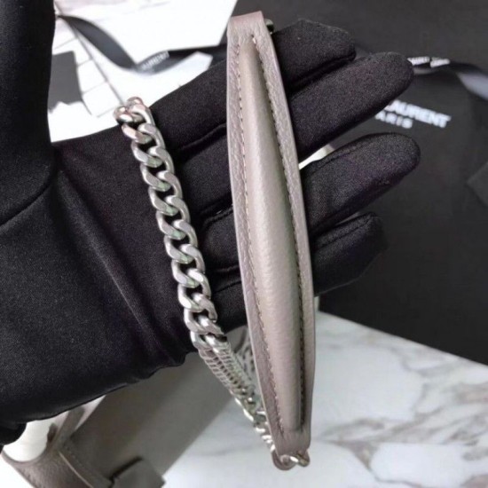 Fake YSL Saint Laurent Medium Sunset Bag Gray Replica