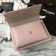 Fake YSL Saint Laurent Medium Sunset Bag In Crocodile Embossed Shiny Leather Apricot Replica