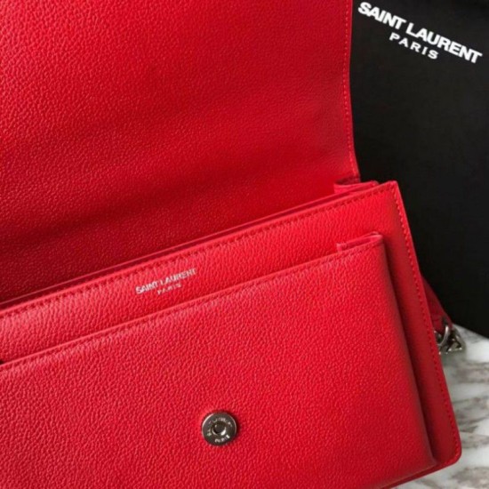 Replica YSL Saint Laurent Medium Sunset Bag Red
