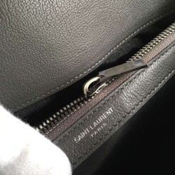 Replica Saint Laurent Large Monogram College Bag in Anthracite Goatskin
