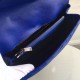 Replica Saint Laurent Large Monogram College Bag in Blue Goatskin