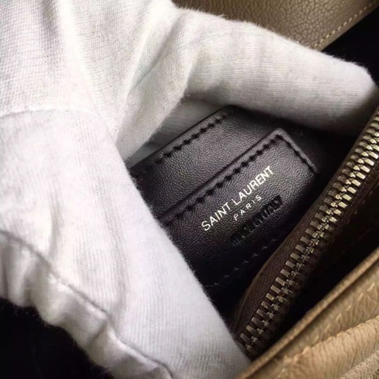 Fake Saint Laurent Large Monogram College Bag in Havane Goatskin Replica