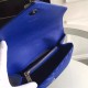 Replica Saint Laurent Medium Monogram College Bag in Blue Goatskin