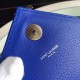 Replica Saint Laurent Medium Monogram College Bag in Blue Goatskin