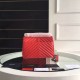 Replica Saint Laurent Medium Monogram College Bag in Red Goatskin