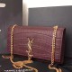 Fake Saint Laurent Medium Monogramme Tassel Bag In Bordeaux Crocodile Calfskin Replica Replica Saint Laurent Medium Monogramme Tassel Bag In Bordeaux Crocodile Calfskin