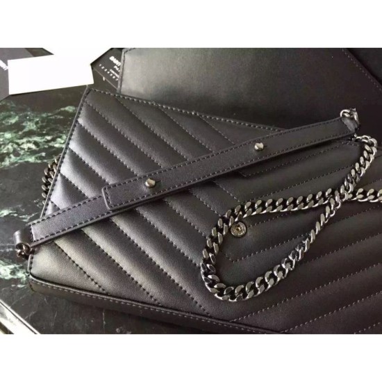 Fake Saint Laurent So Black Chain Wallet In Calfskin Replica