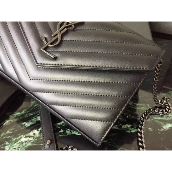 Fake Saint Laurent So Black Chain Wallet In Calfskin Replica