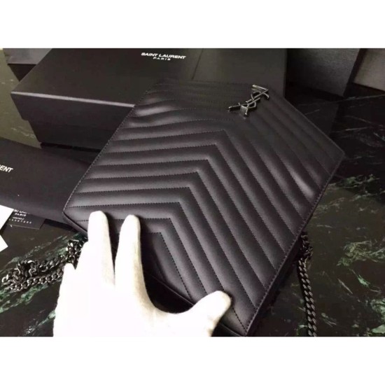 Fake Saint Laurent So Black Chain Wallet In Calfskin Replica