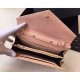 Replica Saint Laurent Chain Wallet In Beige Grain Leather
