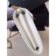 Replica Saint Laurent Chain Wallet In White Grain Leather