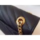 Replica Saint Laurent Large Satchel Bag In Black Grained Leather