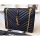 Replica Saint Laurent Large Satchel Bag In Black Leather