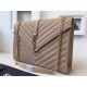 Replica Saint Laurent Large Satchel Bag In Khaki Grained Leather