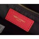 Replica Saint Laurent Large Satchel Bag In Red Grained Leather