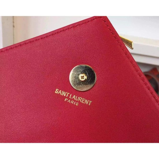 Replica Saint Laurent Large Satchel Bag In Red Leather